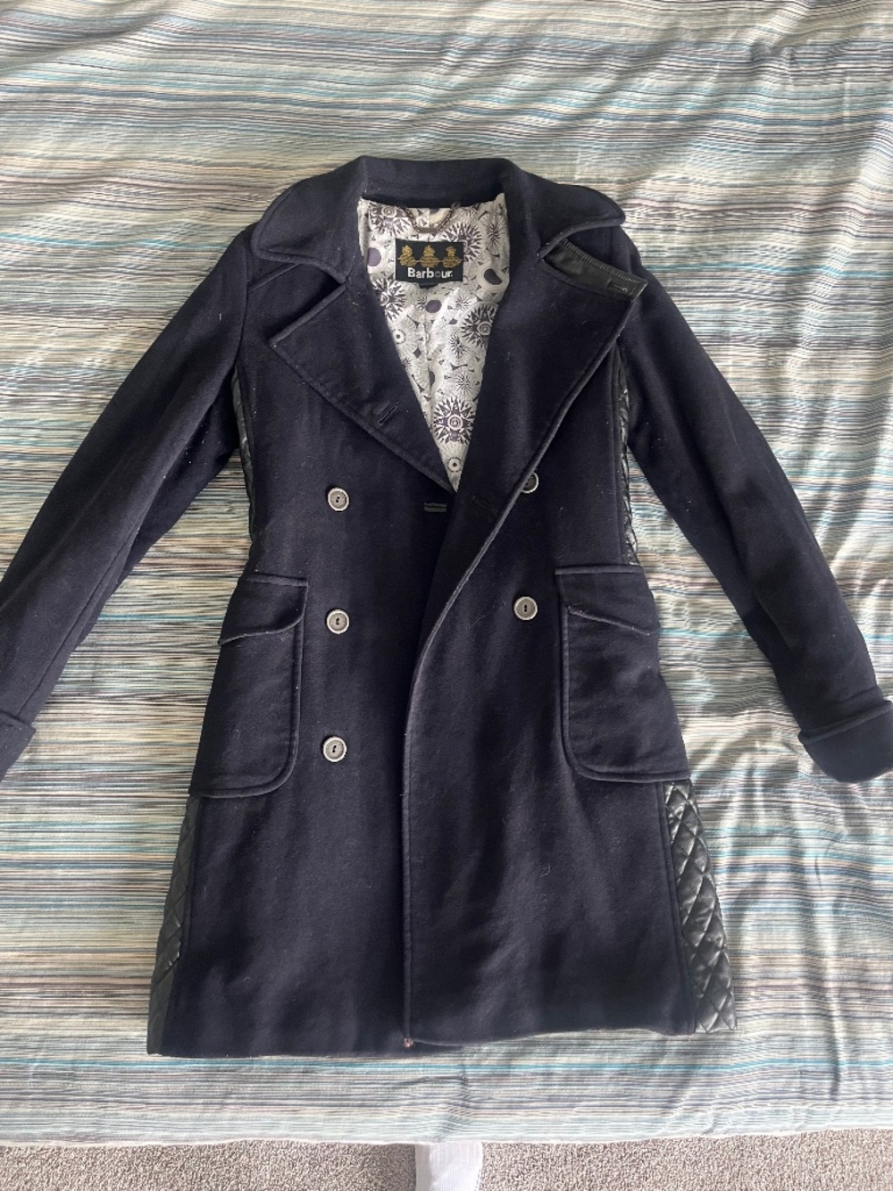 Women’s Barbour wool cashmere coat jacket